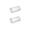 Lot De 2 Draps Housse Jersey Blanc Bonnet 40 Cm