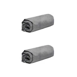 Lot De 2 Draps Housses Jersey Gris Chiné Bonnet 30 Cm