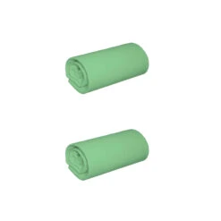 Lot De 2 Draps Housses Jersey Vert Jade Bonnet 30 Cm 100% Coton Biologique