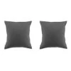 Lot De 2 Taies D'oreiller Flanelle Anthracite 2 Lot De 2 Taies D'oreiller Flanelle Anthracite -Terre de nuit boutique 2to2 candice anthracite