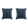 Lot De 2 Taies D'oreiller Flanelle Marine -Terre de nuit boutique 2to2 candice marine 2