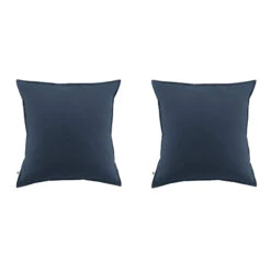 Lot De 2 Taies D'oreiller Flanelle Marine