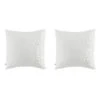 Lot De 2 Taies D'oreiller Brodées Plis Religieuses Blanc 2 Lot De 2 Taies D'oreiller Brodées Plis Religieuses Blanc -Terre de nuit boutique 2to agathe blanc