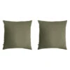 Lot De 2 Taies D'oreillers Double Gaze De Coton Kaki 2 Lot De 2 Taies D'oreillers Double Gaze De Coton Kaki -Terre de nuit boutique 2to kaki 3
