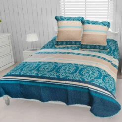 Couvre-lit Anna + 2 Taies D'oreillers