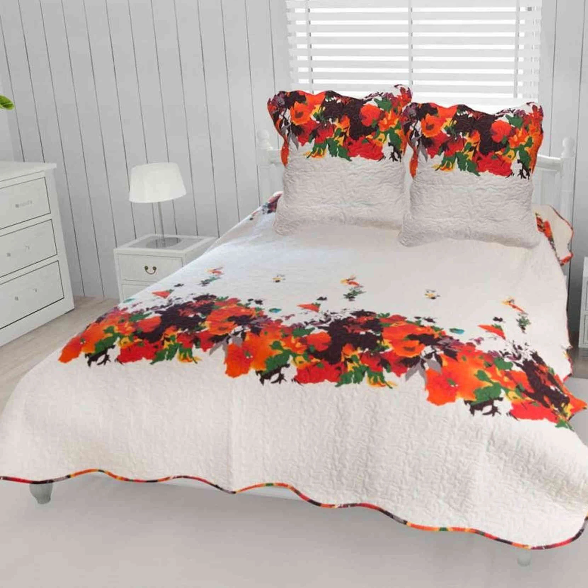 Couvre-lit Amélie + 2 Taies D'oreillers 3 Couvre-lit Amélie + 2 Taies D'oreillers