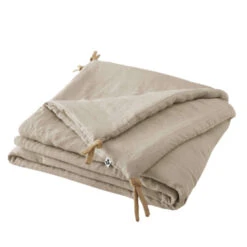 Couvre-lit à Nouettes Lin Lavé