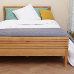 Chemin De Lit Matelassé Jersey -Terre de nuit boutique chemin de lit matelass anthra ambiance