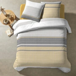 Parure De Lit Chinya Curry -Terre de nuit boutique chinya vue du dessus