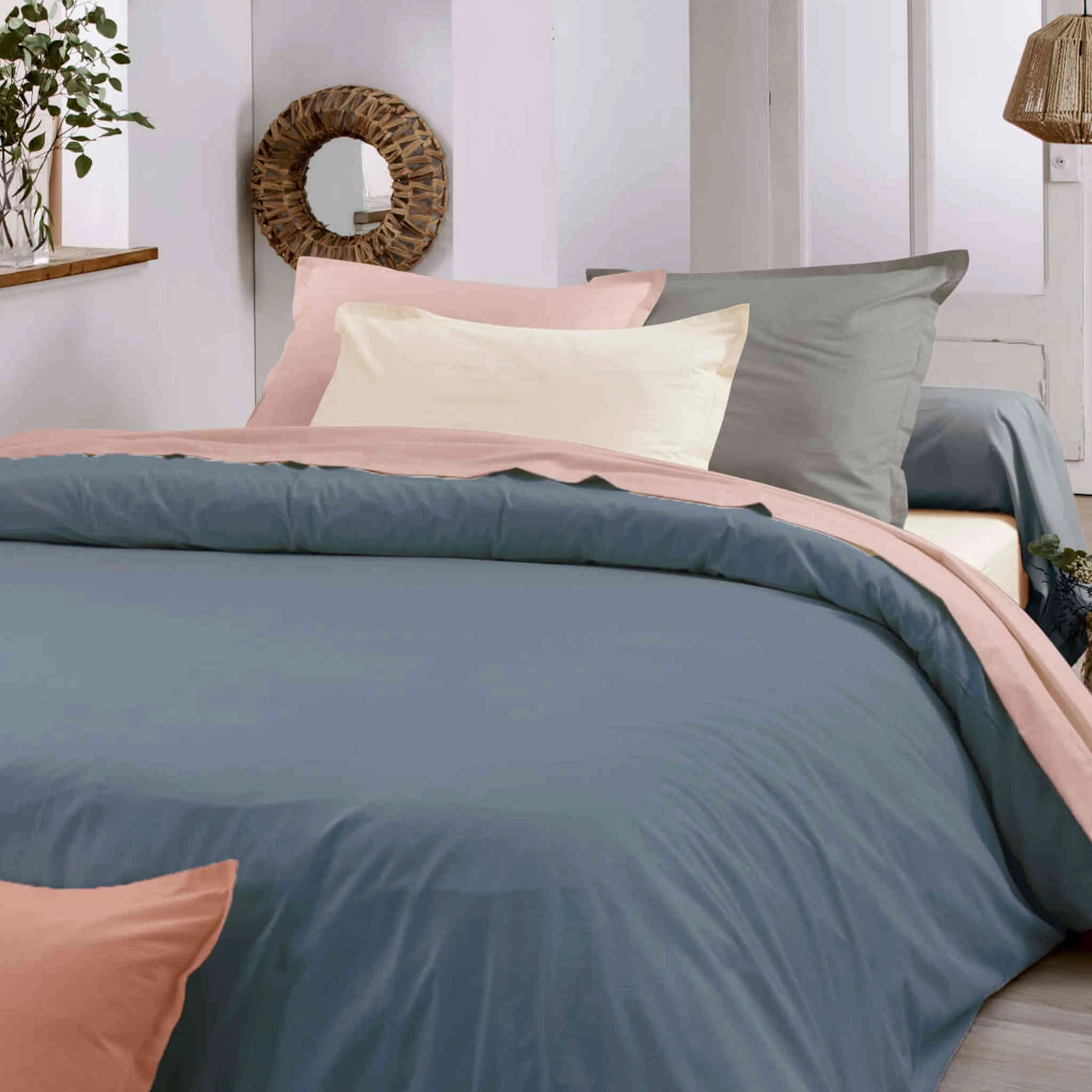 Housse De Couette 100% Coton Biologique Indigo - Tradilinge 4 Housse De Couette 100% Coton Biologique Indigo - Tradilinge – Image 2