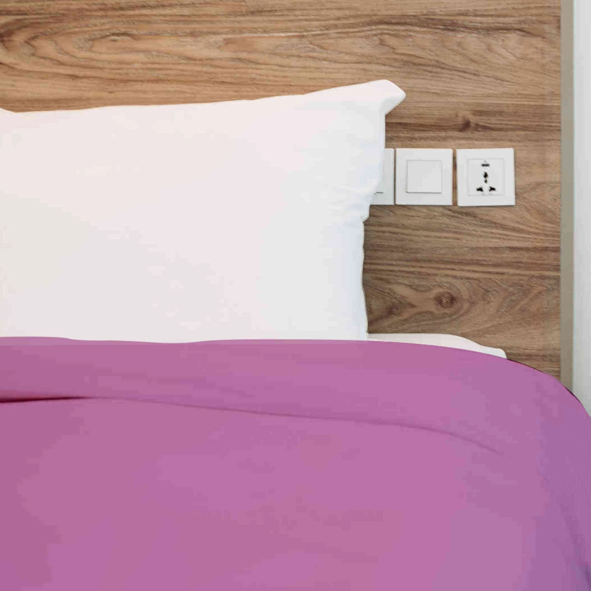 Housse De Couette 100% Coton Violine - Tradilinge 4 Housse De Couette 100% Coton Violine - Tradilinge – Image 2