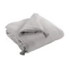 Couvre-lit Double Gaze De Coton Gris -Terre de nuit boutique couvre lit gris