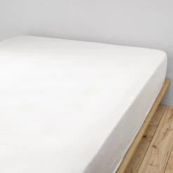 Drap Housse Double Gaze De Coton Blanc -Terre de nuit boutique dh blanc 2