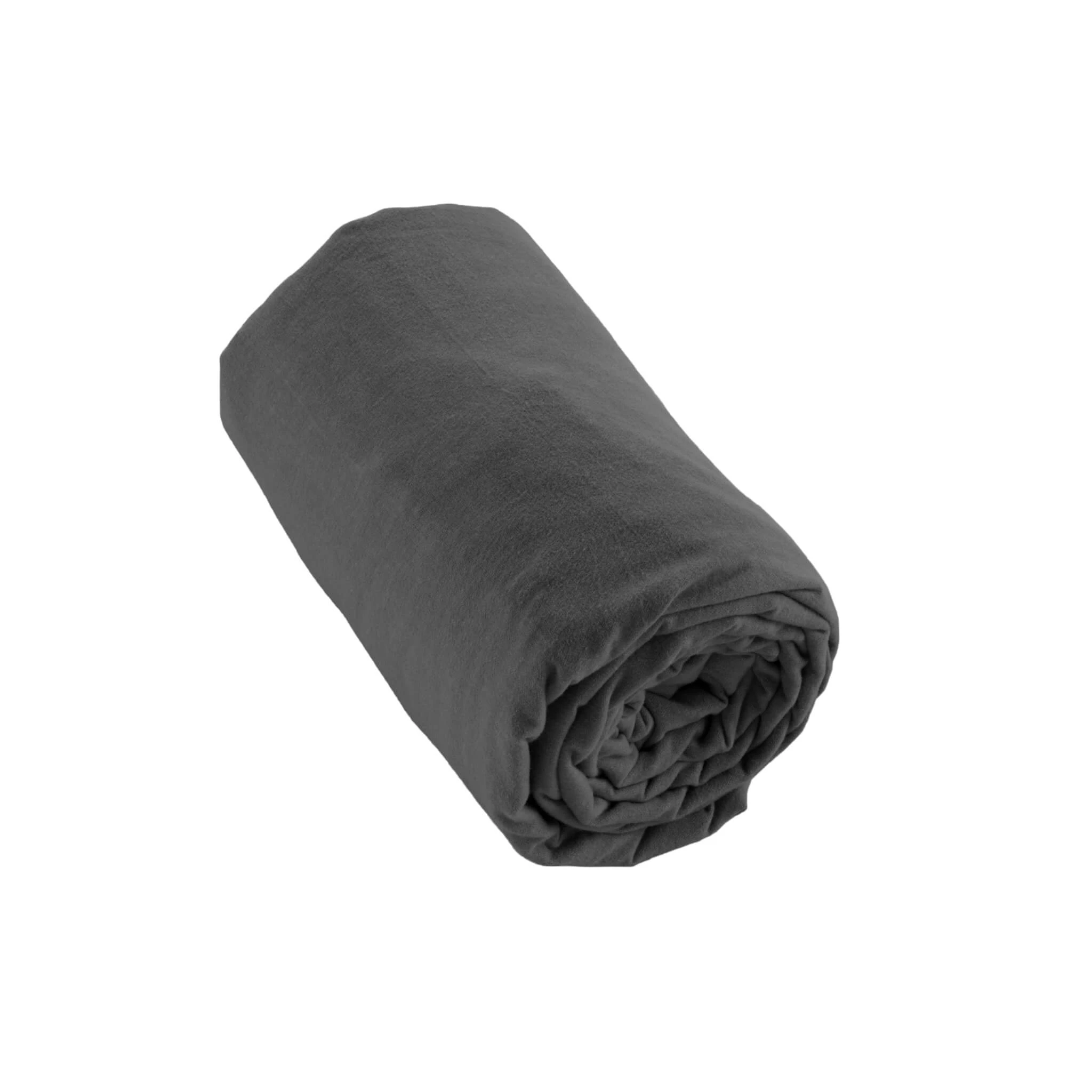 Drap Housse Flanelle Anthracite 3 Drap Housse Flanelle Anthracite
