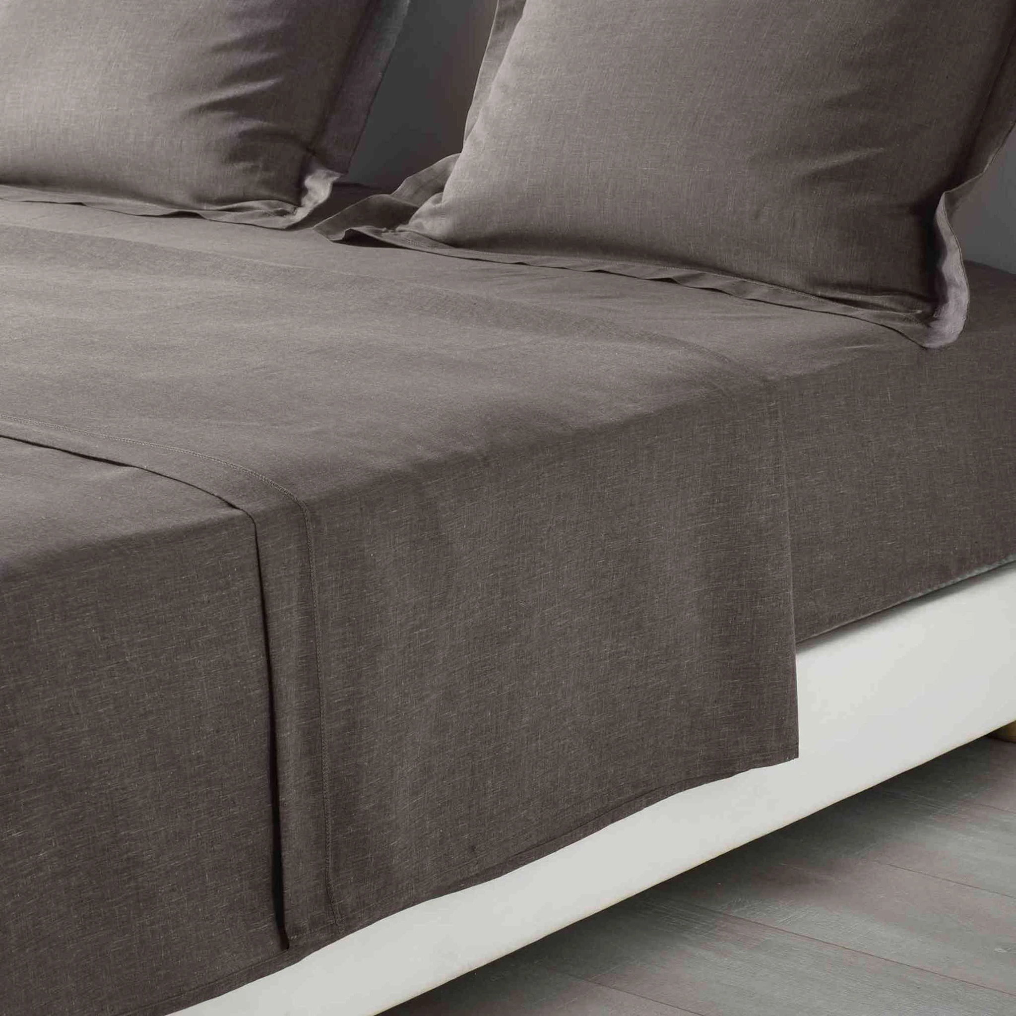 Drap Plat Polycoton Actually Noisette 3 Drap Plat Polycoton Actually Noisette