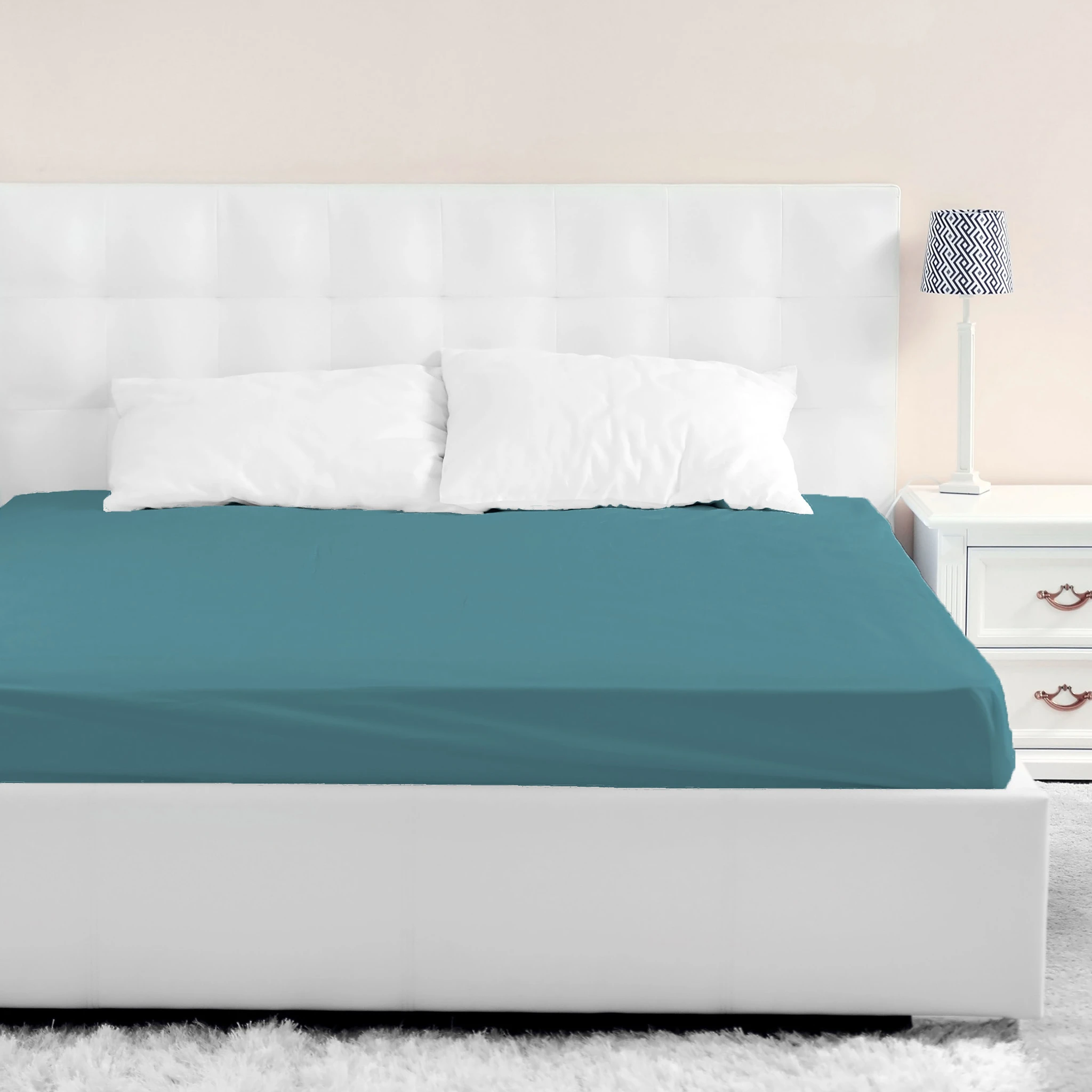 Drap Housse Jersey Bleu Canard Bonnet 40 Cm 3 Drap Housse Jersey Bleu Canard Bonnet 40 Cm