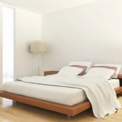 Lot De 2 Draps Housses Jersey Blancs Bonnet 30 Cm 100% Coton Biologique -Terre de nuit boutique drap housse blanc bio 1