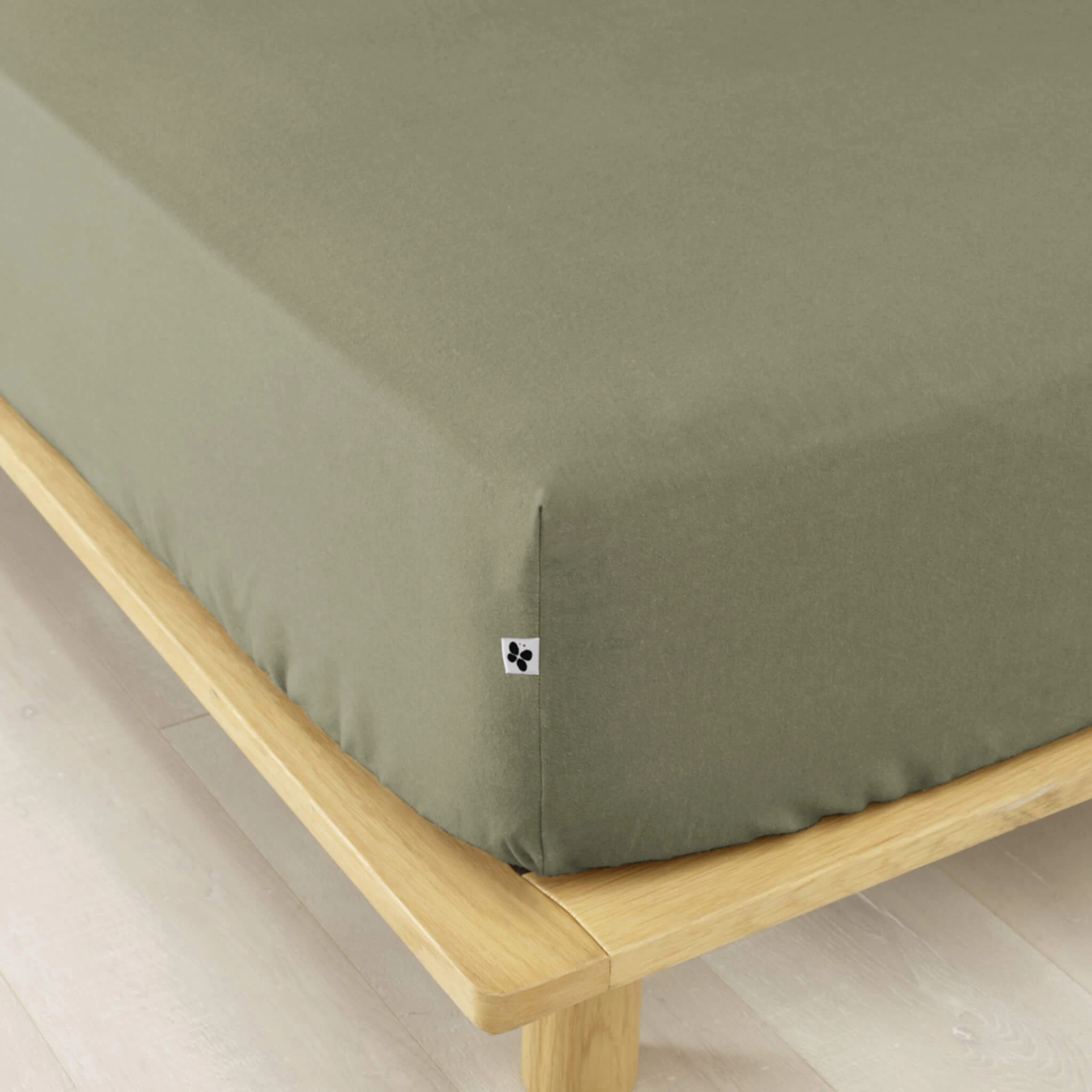 Drap Housse Flanelle Kaki 4 Drap Housse Flanelle Kaki – Image 2