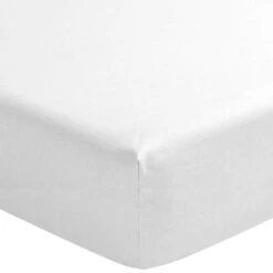 Drap Housse Blanc 100% Lin Bonnet 40 Cm