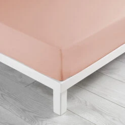Drap Housse Coton Lavé Linette Rose