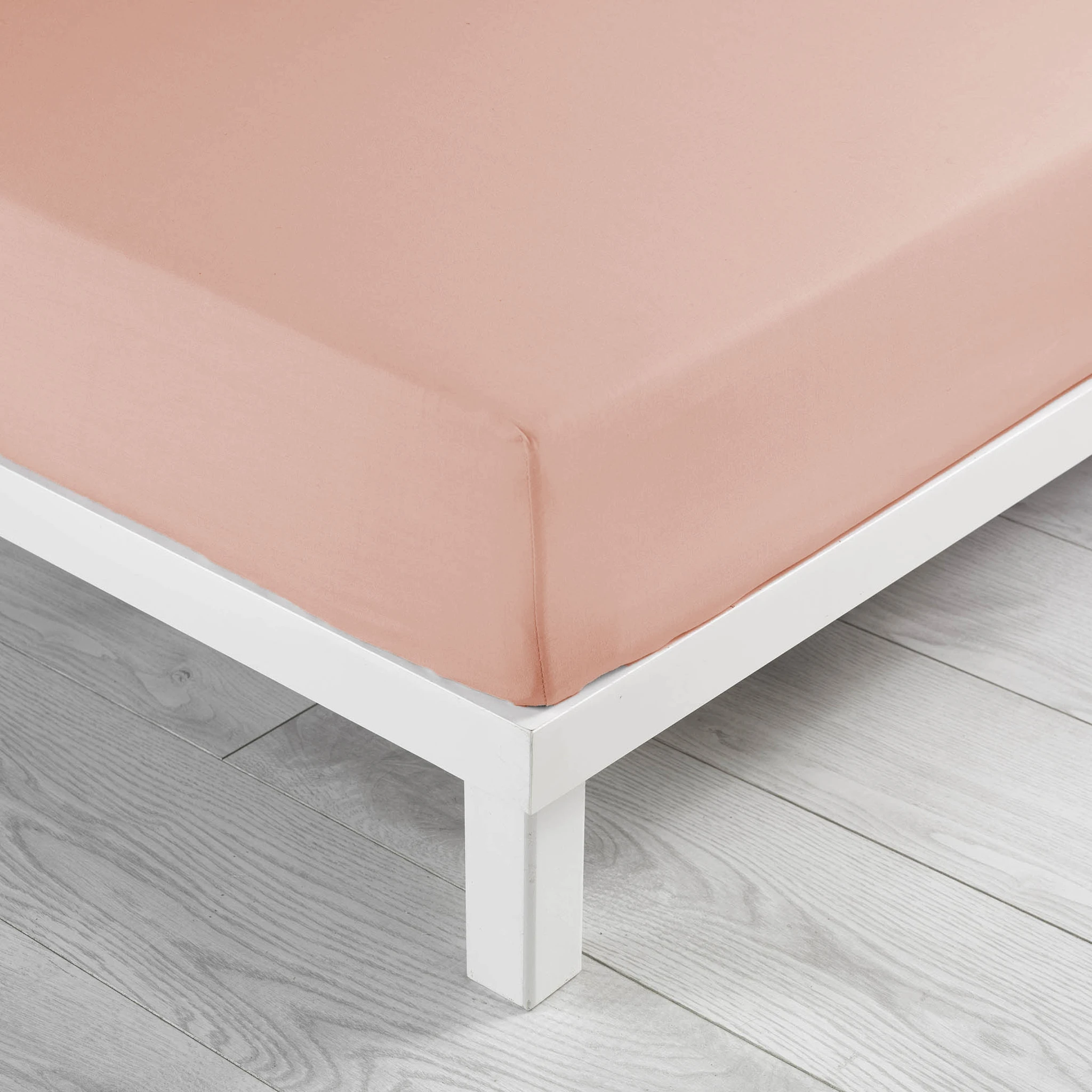 Drap Housse Coton Lavé Linette Rose 3 Drap Housse Coton Lavé Linette Rose