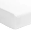 Drap Housse Percale Blanc Bonnet 40 Cm -Terre de nuit boutique drap housse percale blanc bonnet 40 fond blanc 1