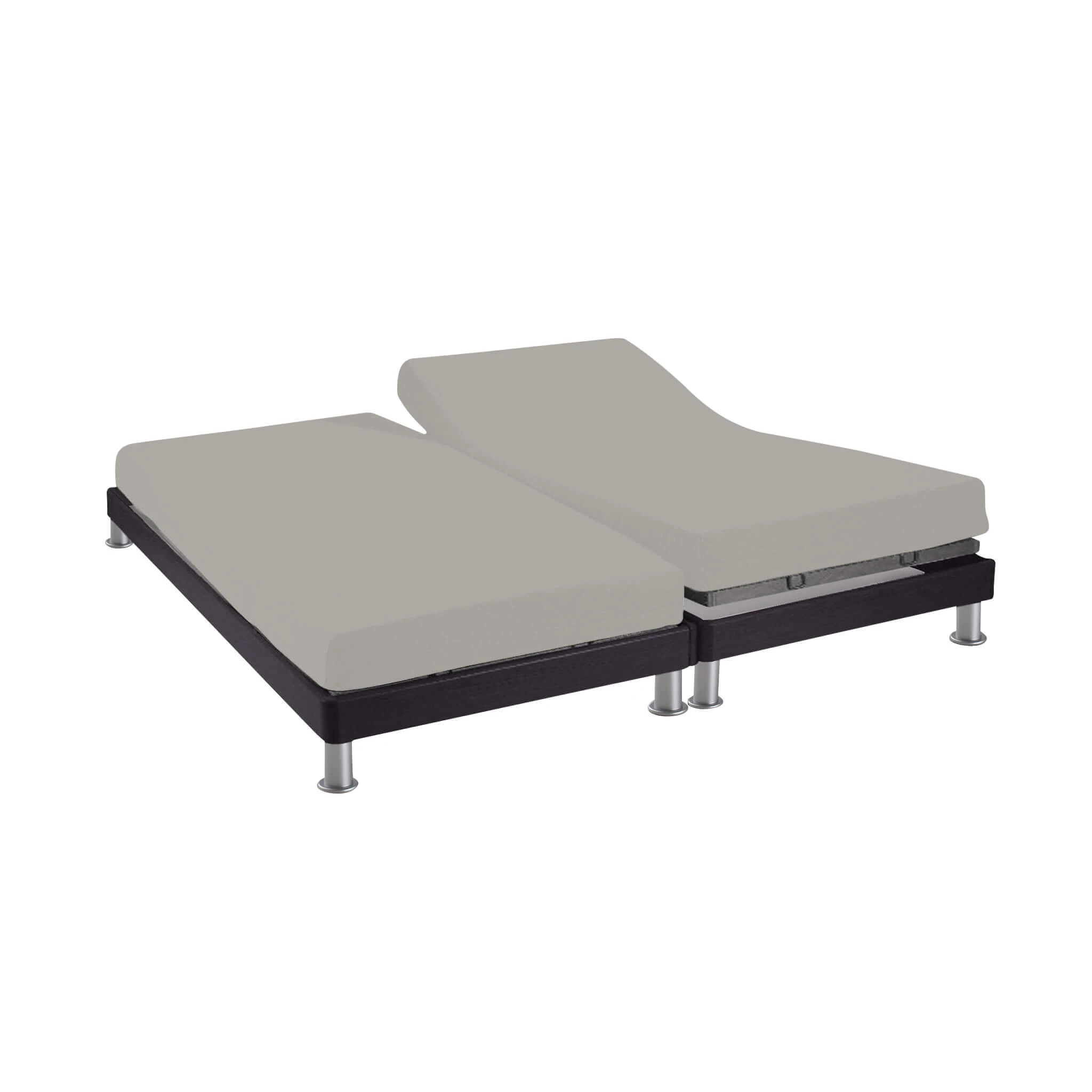 Drap Housse TPR Gris Mastic 100% Coton Bonnet 30 Cm 3 Drap Housse TPR Gris Mastic 100% Coton Bonnet 30 Cm