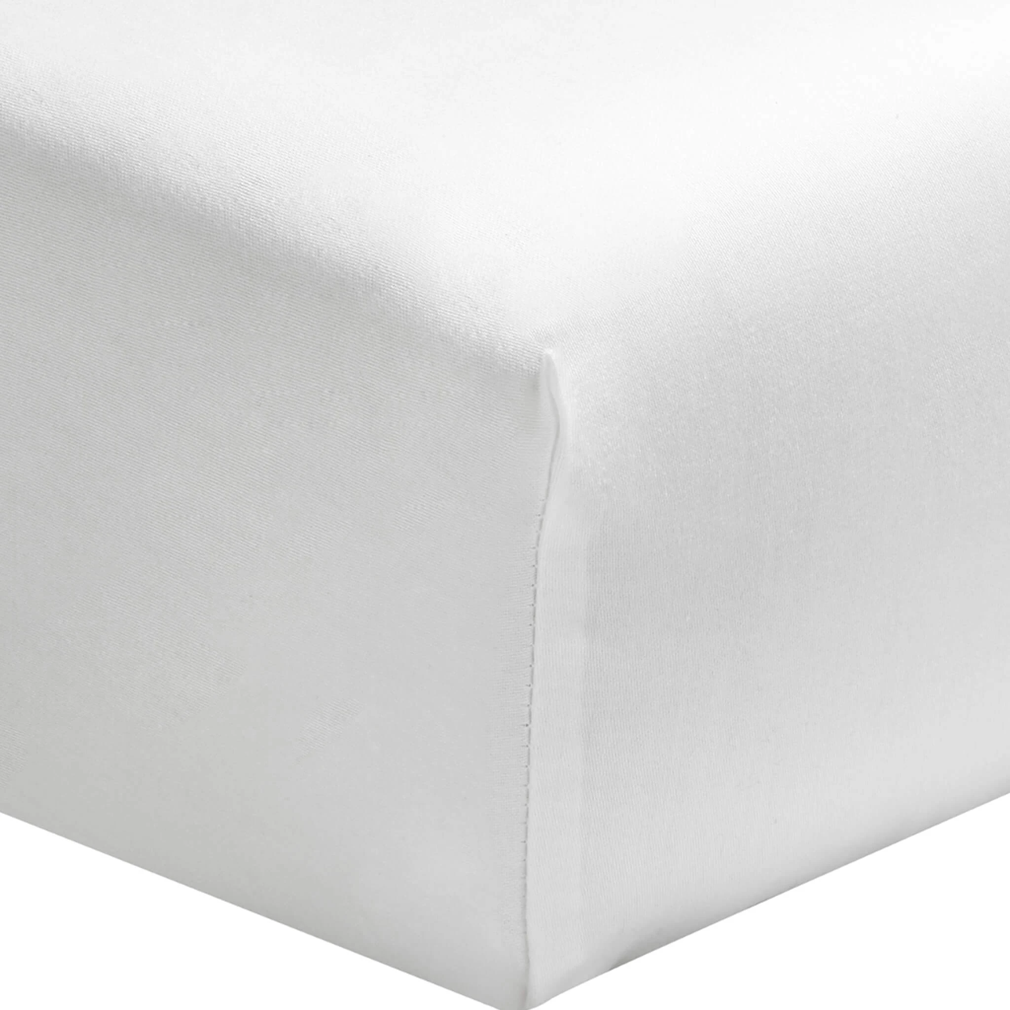 Drap Housse TPR Percale Blanc Bonnet 30 Cm 4 Drap Housse TPR Percale Blanc Bonnet 30 Cm – Image 2