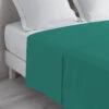 Drap Plat Biolina En Coton Biologique -Terre de nuit boutique drap plat biolina emeraude ambiance