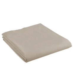 Drap Plat Biolina En Coton Biologique -Terre de nuit boutique drap plat biolina taupe fond blanc 1 2