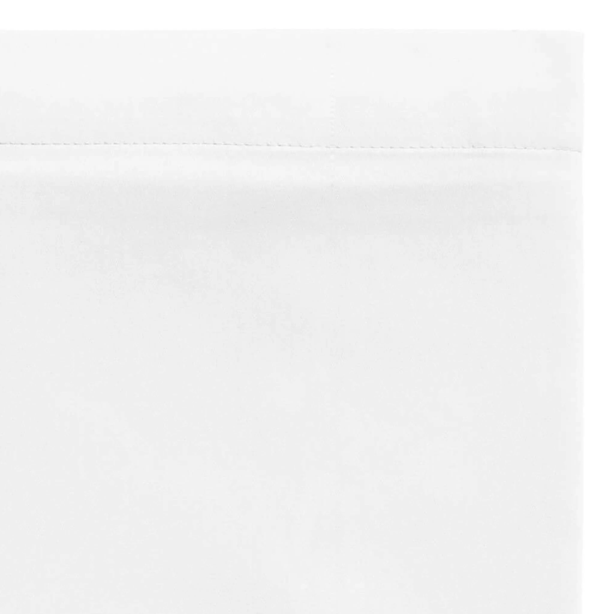 Drap Plat Blanc 100% Satin De Coton 4 Drap Plat Blanc 100% Satin De Coton – Image 2