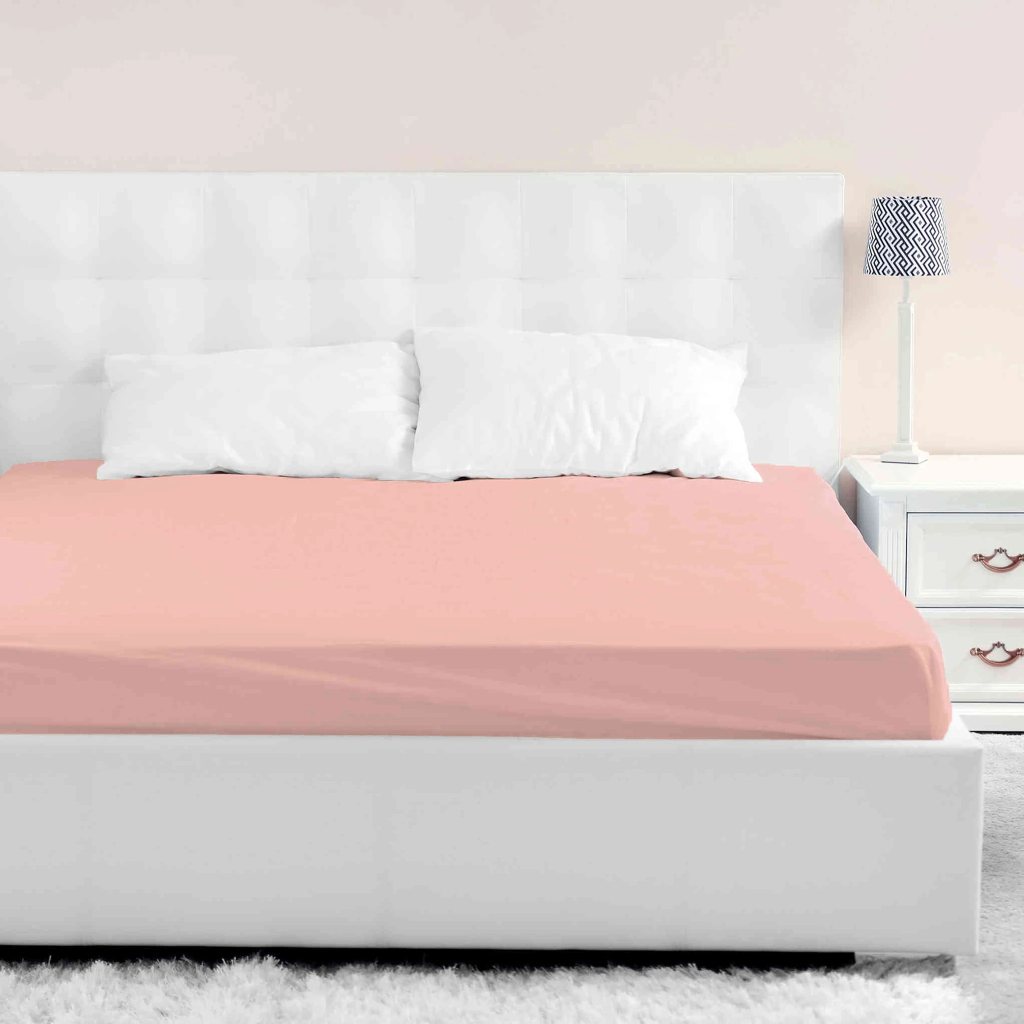 Drap Housse Rose Thé Bonnet 40 Cm 3 Drap Housse Rose Thé Bonnet 40 Cm