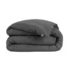Housse De Couette Flanelle Anthracite -Terre de nuit boutique hc candice anthracite