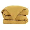 Housse De Couette Double Gaze De Coton Jaune Safran