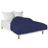 Housse De Couette Bleu Marine 100% Coton -Terre de nuit boutique housse couette marine