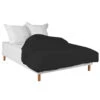 Housse De Couette Noire 100% Coton
