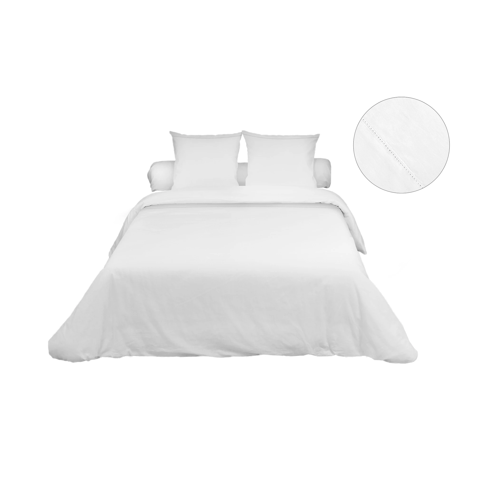 Housse De Couette Blanc Percale 4 Housse De Couette Blanc Percale – Image 2