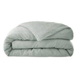 Housse De Couette Lin Lavé 16 Housse De Couette Lin Lavé -Terre de nuit boutique housse de couette soline vert fond blanc 2