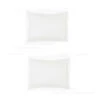 Lot De 2 Taies D'oreillers Blanches