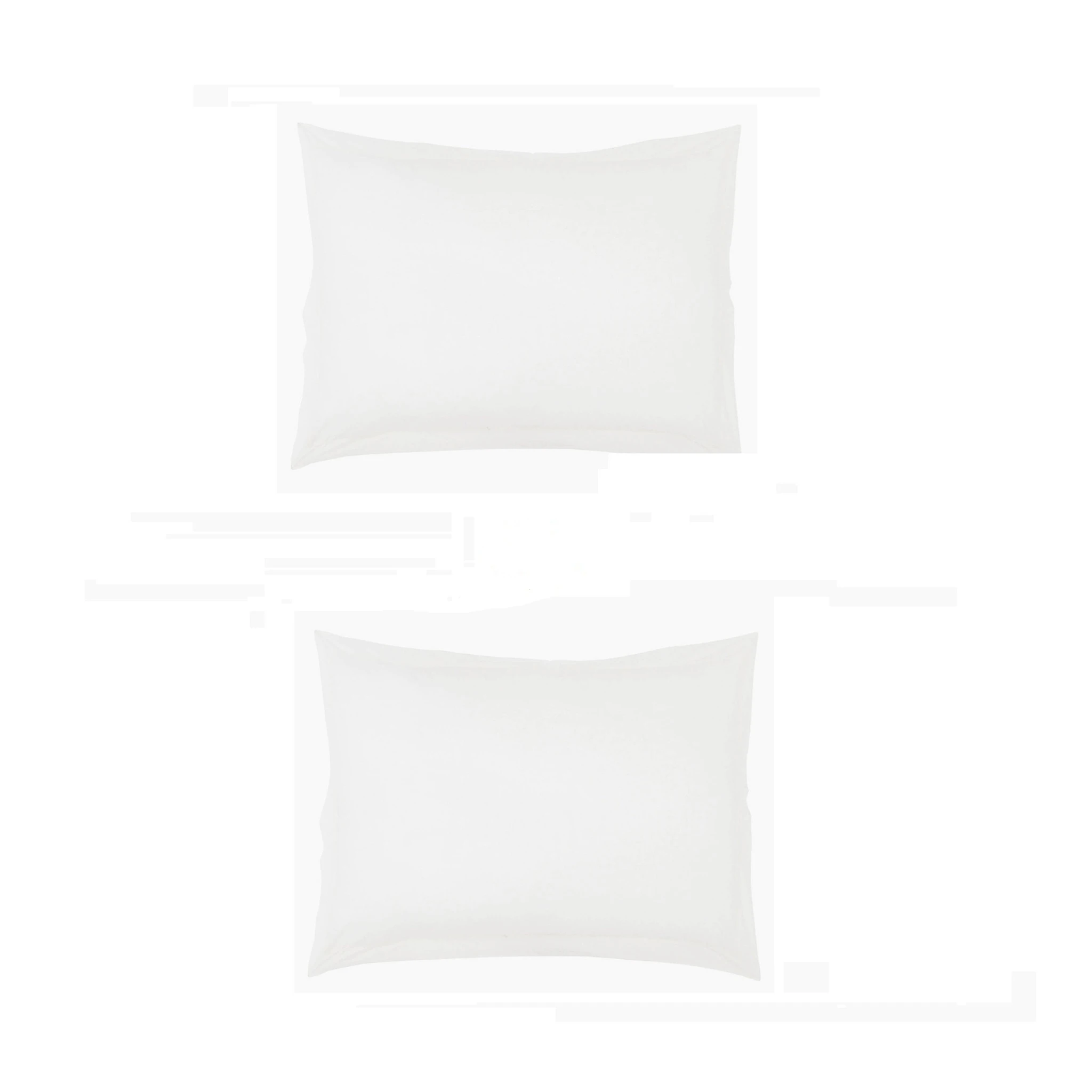 Lot De 2 Taies D'oreillers Blanches 2 Lot De 2 Taies D'oreillers Blanches