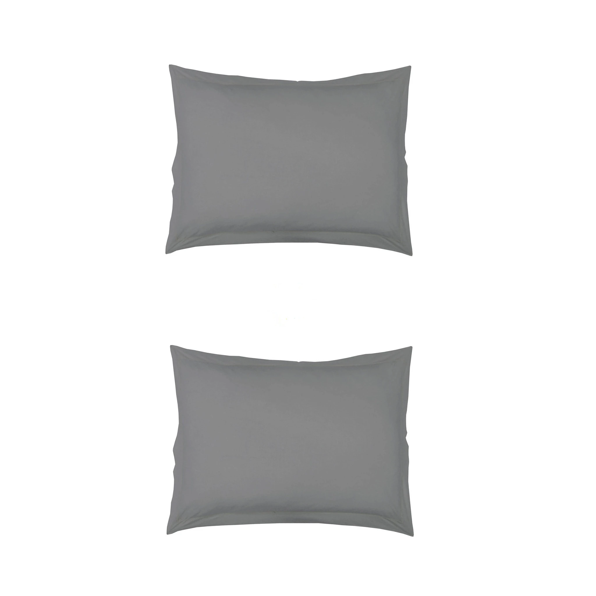 Lot De 2 Taies D'oreillers Grises 4 Lot De 2 Taies D'oreillers Grises – Image 2