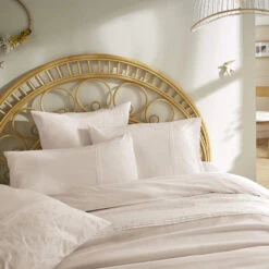 Taie D'oreiller 100% Coton Broderie Anglaise 25 Taie D'oreiller 100% Coton Broderie Anglaise -Terre de nuit boutique parure de lit jeanne pampa zoom