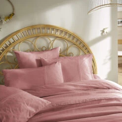 Taie D'oreiller 100% Coton Broderie Anglaise 24 Taie D'oreiller 100% Coton Broderie Anglaise -Terre de nuit boutique parure de lit jeanne rose zoom