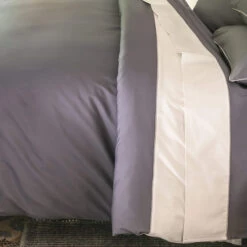 Alternative view of Parure De Lit Percale Sydney Gris