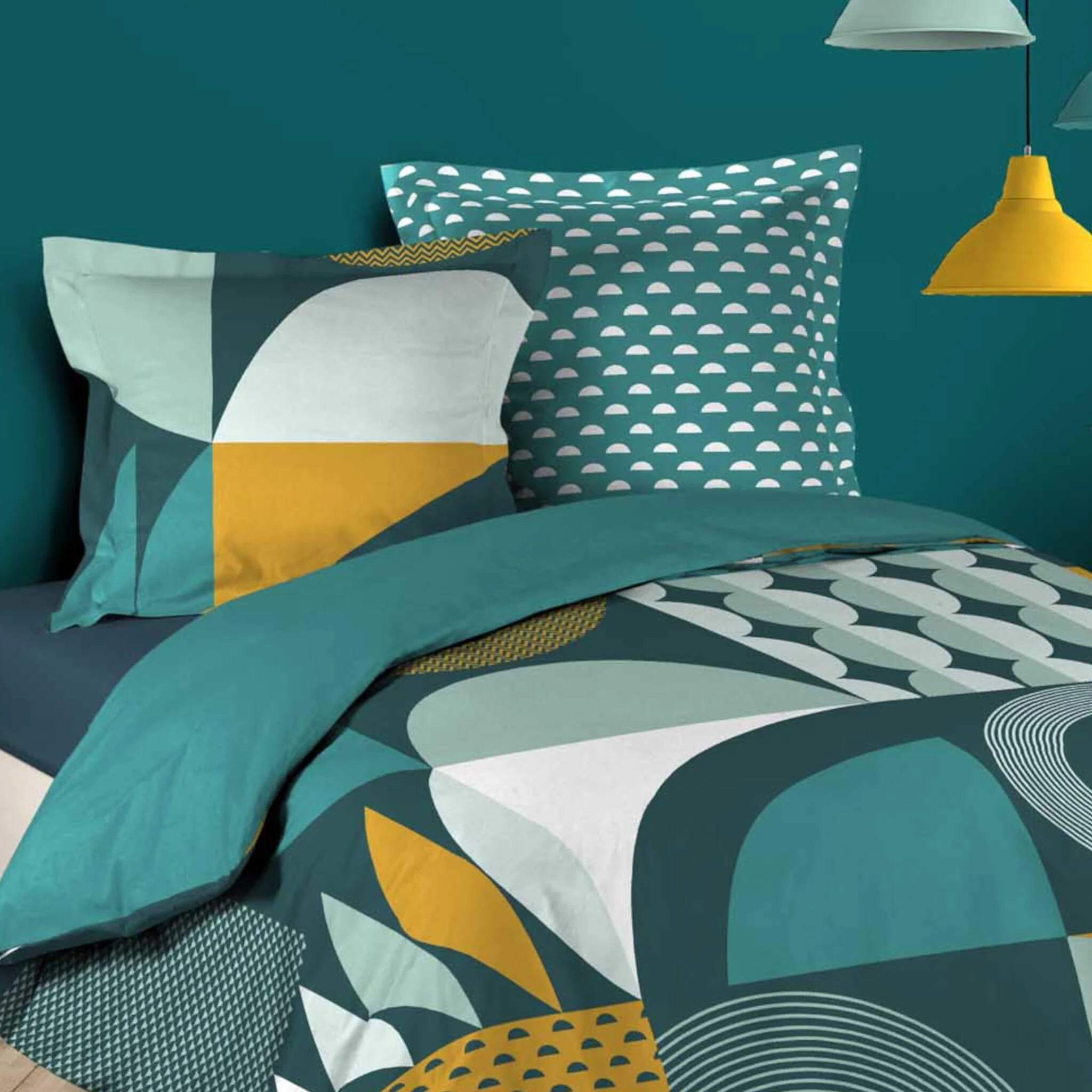 Parure De Lit Gemma Bleu 4 Parure De Lit Gemma Bleu – Image 2