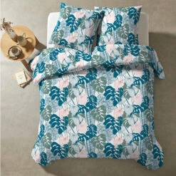 Parure De Lit Herbs Emeraude 240x220 7 Parure De Lit Herbs Emeraude 240x220 -Terre de nuit boutique parure herbs vue dessus