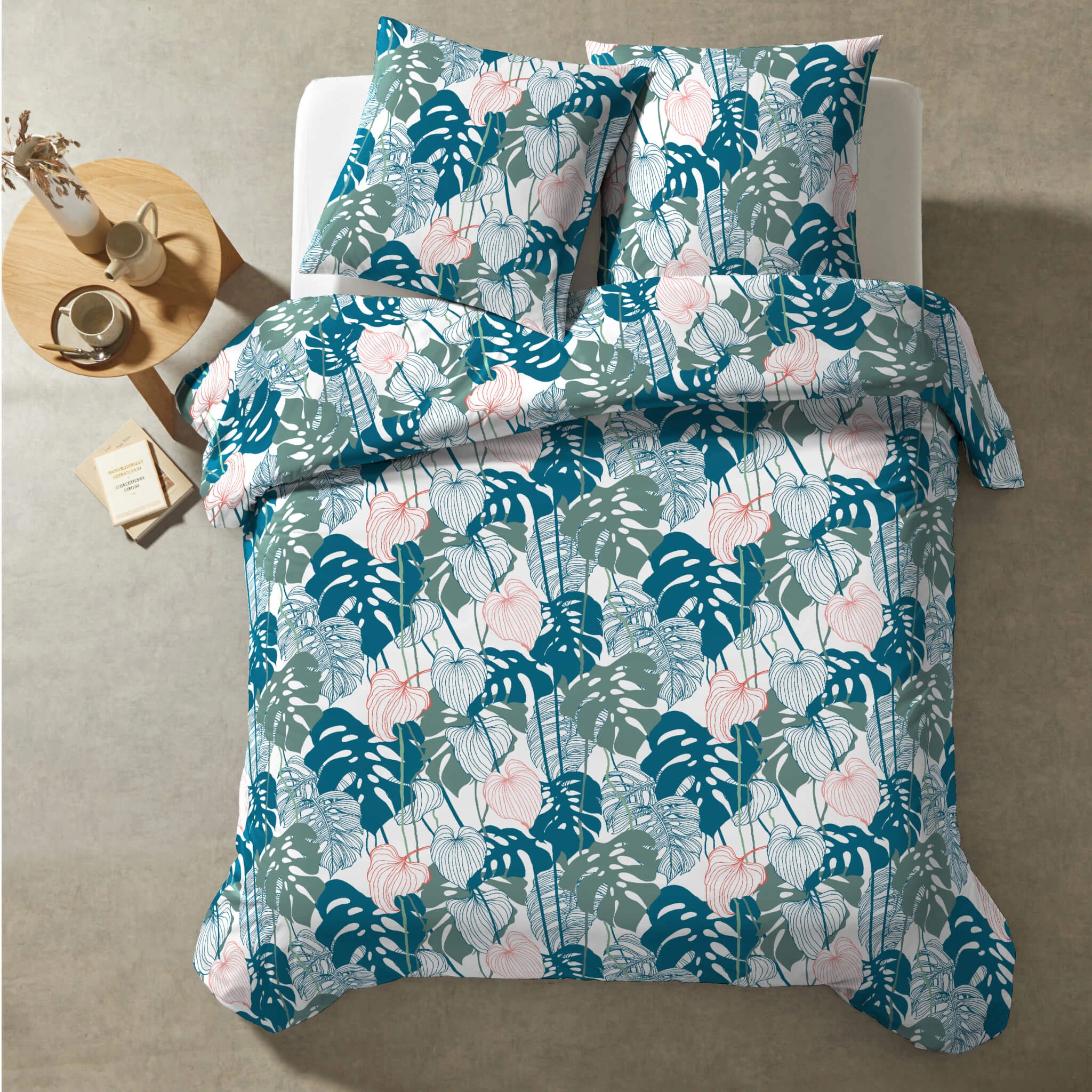 Parure De Lit Herbs Emeraude 240x220 5 Parure De Lit Herbs Emeraude 240x220 – Image 3