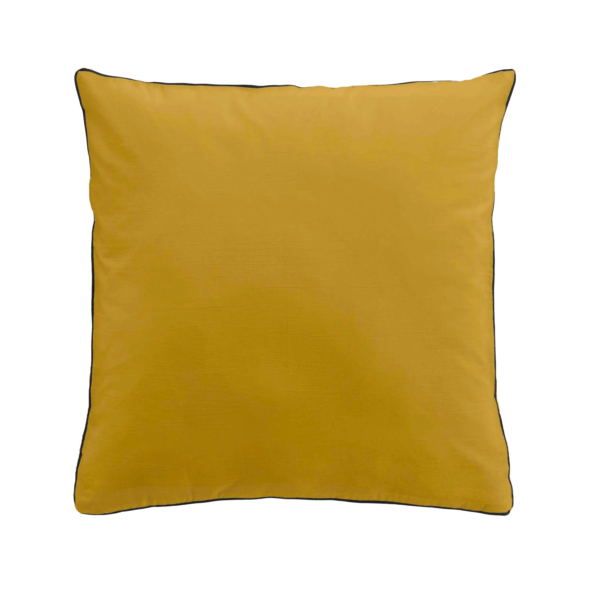 Parure De Lit Coton Lavé Linette Jaune 5 Parure De Lit Coton Lavé Linette Jaune – Image 3