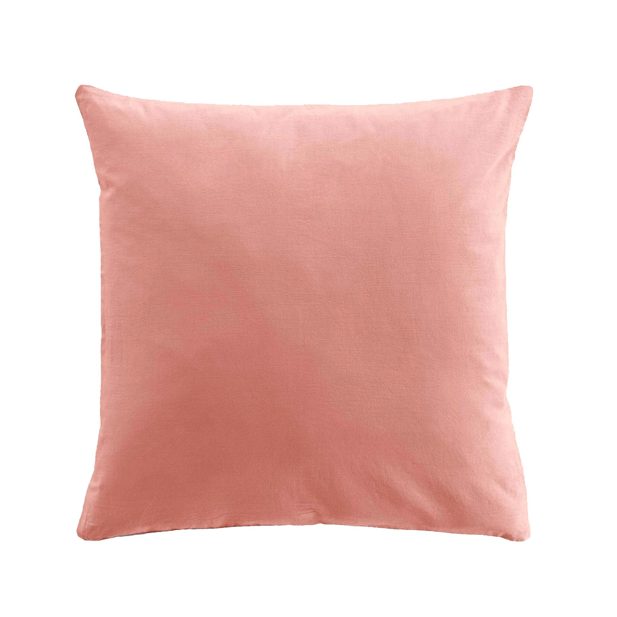 Parure De Lit Coton Lavé Linette Rose 5 Parure De Lit Coton Lavé Linette Rose – Image 3