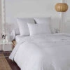 Parure De Lit Plis Religieuses Percale Gris -Terre de nuit boutique parure percale gris